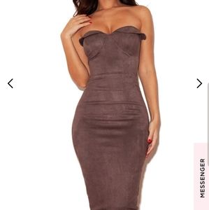 Suede dress